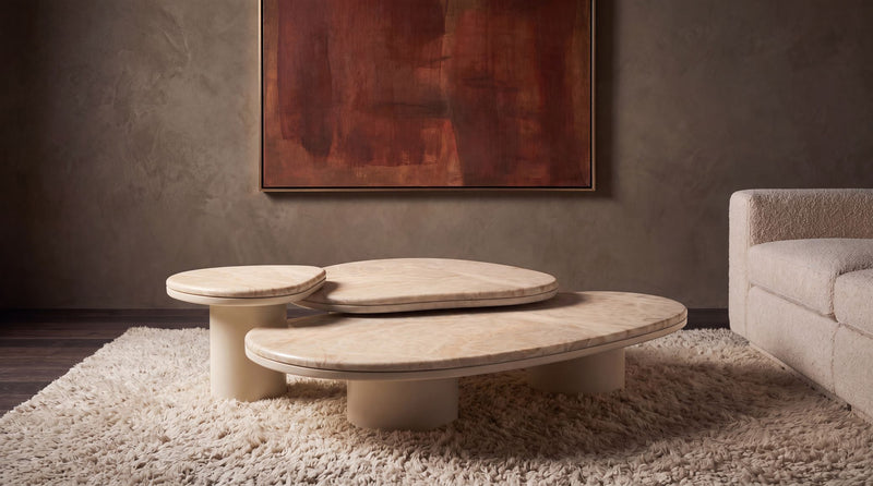 Materials and Finishes -  Sculptural Stone Tables for the Contemporary Home