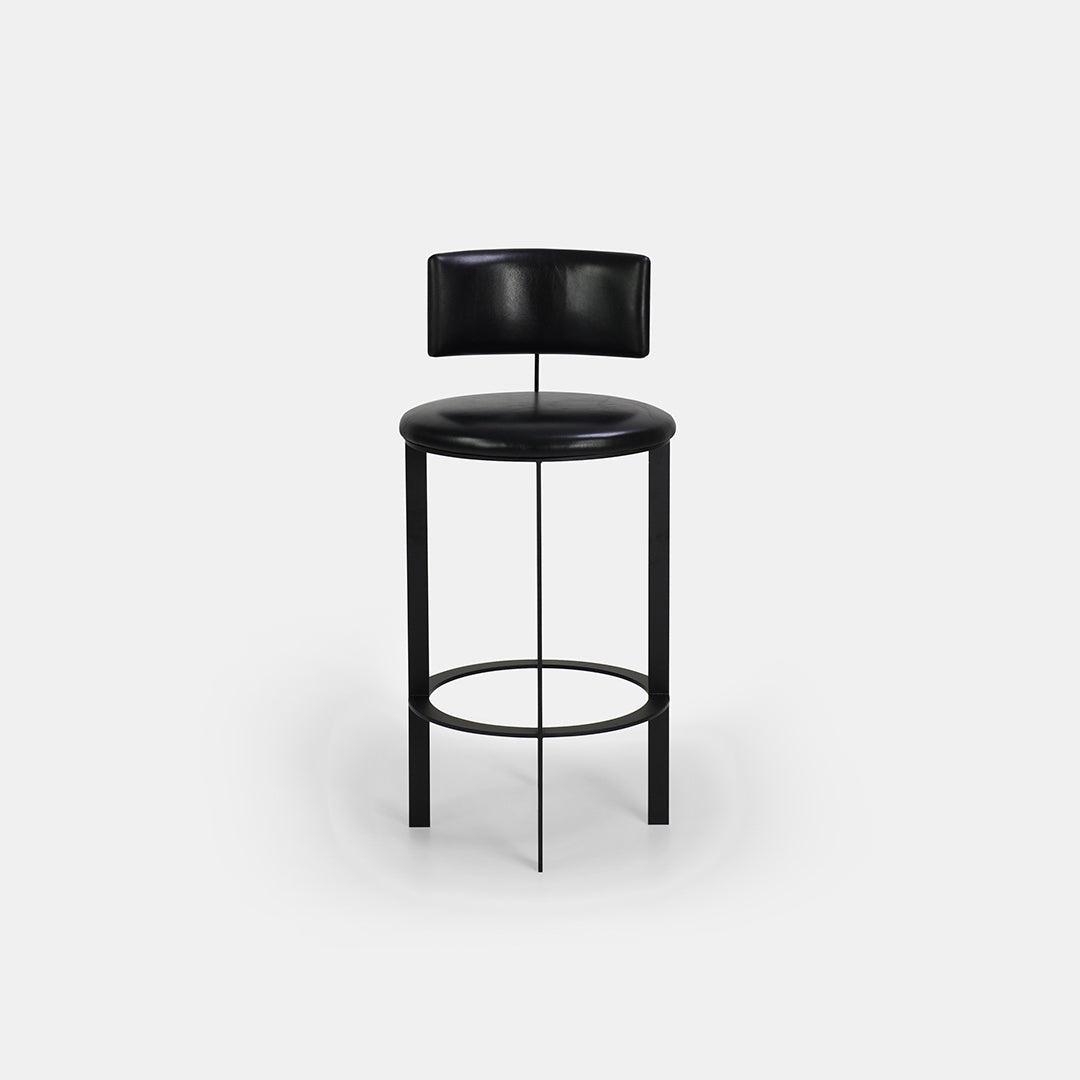 Barlume Stool with Back - Counter Height